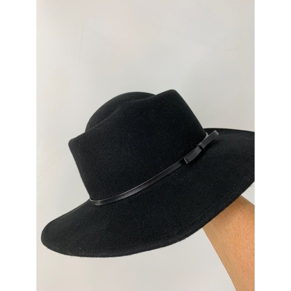 Women’s Comhats black felt fedora Boho 5793 packable